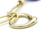 TIFFANY Open Heart Beans Teardrop Round Eternal Circle Bracelet Yellow Gold [18K] Crystal,Lapis Lazuli Charm Bracelet Gold 3