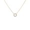 Mini Open Circle Pink Gold Necklace from Tiffany & Co. 1