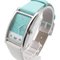East West Quartz Blue Stainless Steel & Leather Belt Watch from Tiffany & Co. 3