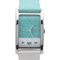 East West Quartz Blue Stainless Steel & Leather Belt Watch from Tiffany & Co. 1