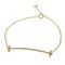 T Smile Bracelet in Yellow Gold & Diamond from Tiffany & Co. 1
