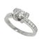 TIFFANY&Co. Diamond 0.38ct F/VS1/EX 6.5 Ring Pt Platinum Ribbon 6