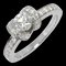 TIFFANY&Co. Diamant 0.38ct F/VS1/EX 6.5 Ring Pt Platinband 1