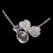 TIFFANY&Co. Paper Flower Tanzanite Pendant PT950 Necklace Iris 1