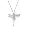 TIFFANY Dragonfly Motif Necklace Pt950 Diamond, Image 7