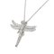 TIFFANY Dragonfly Motif Necklace Pt950 Diamond 4