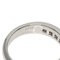 TIFFANY Lucida Half Circle Diamond Width 4mm Ring Platinum PT950 Women's &Co. 7