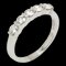 TIFFANY&Co. Embrace Band Ring Pt950 Platin 5PD Diamant #10 No.10 1