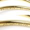 TIFFANY&Co. K18YG Yellow Gold Wave 5 Row Diamond Ring 60147037 No. 16 5.1g Women's 6