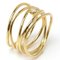 TIFFANY&Co. K18YG Yellow Gold Wave 5 Row Diamond Ring 60147037 No. 16 5.1g Women's 3