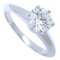 Solitaire Single Diamond & Platinum Ring von Tiffany & Co. 1
