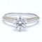 Solitaire Single Diamond & Platinum Ring from Tiffany & Co. 3