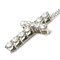 TIFFANY & Co. Pt950 Collier Diamant Croix Moyen Platine 60007330 3.7g 41cm Femme 4