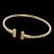 TIFFANY T Wire Bracelet K18 Yellow Gold Women's &Co., Image 1