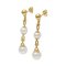 Tiffany Triple Drop Link Hardware K18Yg Yellow Gold Earrings, Set of 2 2