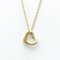 TIFFANY Open Heart Yellow Gold [18K] Women's Pendant Necklace 6