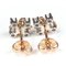 Diamond, Pink Gold & Platinum Earrings by Jean Schlumberger Lynn for Tiffany & Co., Set of 2 2