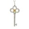 TIFFANY Crown Key Gelb Diamant-Anhänger Damen Halskette 44271099 750 Gold 5
