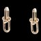 Tiffany&Co. Hardware Large Earrings K18 Pg Pink Gold Approx. 11.6G T121724520, Set of 2 1