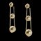 Tiffany Triple Drop Hardware K18Yg Yellow Gold Earrings, Set of 2, Image 1