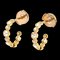 Tiffany&Co. K18Yg Pg Jazz Circle Earrings Diamond 3.3G Cobblestone Hoop Milgrain Ladies, Set of 2 1