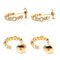 Tiffany&Co. K18Yg Pg Jazz Circle Earrings Diamond 3.3G Cobblestone Hoop Milgrain Ladies, Set of 2 3