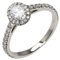Anillo TIFFANY Soleste de diamantes ovalados de platino PT950 Ladies & Co., Imagen 3