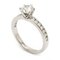 TIFFANY&Co. Anello di fidanzamento incastonato Anello diamantato Pt950 platino D0.66ct No. 10, Immagine 3
