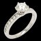 TIFFANY&Co. Anello di fidanzamento incastonato Anello diamantato Pt950 platino D0.66ct No. 10, Immagine 1