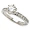 TIFFANY&Co. Anello di fidanzamento incastonato Anello diamantato Pt950 platino D0.66ct No. 10, Immagine 4