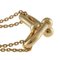 TIFFANY Hardware Double Link Necklace 18K K18 Pink Gold Women's &Co. 4