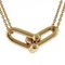TIFFANY Hardware Double Link Necklace 18K K18 Pink Gold Women's &Co. 3