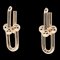 Tiffany&Co. Hardware Extra Large Earrings K18 Pg Pink Gold Approx. 17.6G T121724524, Set of 2 1
