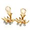 Tiffany Jean Schlumberger Diamond Frame Women's Earrings 750 Yellow Gold, Set of 2 5