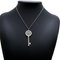 TIFFANY Pt950 Petal Key Diamond Women's Necklace Platinum, Image 2
