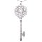 TIFFANY Pt950 Petal Key Diamond Women's Necklace Platinum 5