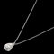 TIFFANY Pear Shape 1P Diamond Necklace Platinum PT950 Women's &Co. 1