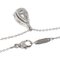 TIFFANY Pear Shape 1P Diamond Necklace Platinum PT950 Women's &Co. 3