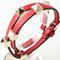 Leather Rouge Red Rockstuds Bangle from Valentino 3