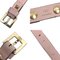 Garavani Rockstud Leather Bracelet in Pink & Gold from Valentino 3