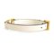 Garavani Leather, Metal & Beige Gold Bracelet in White from Valentino 4