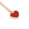 VAN CLEEF & ARPELS Van Cleef Arpels Sweet Alhambra Heart Motif K18PG Pink Gold Necklace 3