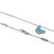 VAN CLEEF & ARPELS Necklace Sweet Alhambra Papillon Women's 750WG Turquoise White Gold Polished 6