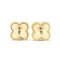 Van Cleef & Arpels Sweet Alhambra Vcara44800 Shell Yellow Gold [18K] Stud Earrings Gold, Set of 2 2