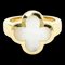 VAN CLEEF & ARPELS Pure Alhambra Gelbgold [18K] Modischer Muschel Band Ring Gold 1