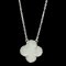 VAN CLEEF & ARPELS Vintage Alhambra VCARF48700 White Gold [18K] Shell Men,Women Fashion Pendant Necklace [Silver] 1