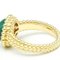 VAN CLEEF & ARPELS Perlee Perlee Couleurs Ring VCARP4DP52 Gelbgold [18K] Fashion Malachit Band Ring Gold,Grün 7