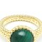 VAN CLEEF & ARPELS Perlee Perlee Couleurs Ring VCARP4DP52 Gelbgold [18K] Fashion Malachit Band Ring Gold,Grün 6