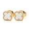 Sweet Alhambra Earrings in Mother of Pearl from Van Cleef & Arpels, Set of 2 1