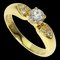 VAN CLEEF & ARPELS Diamond Ring K18 Yellow Gold Women's 1